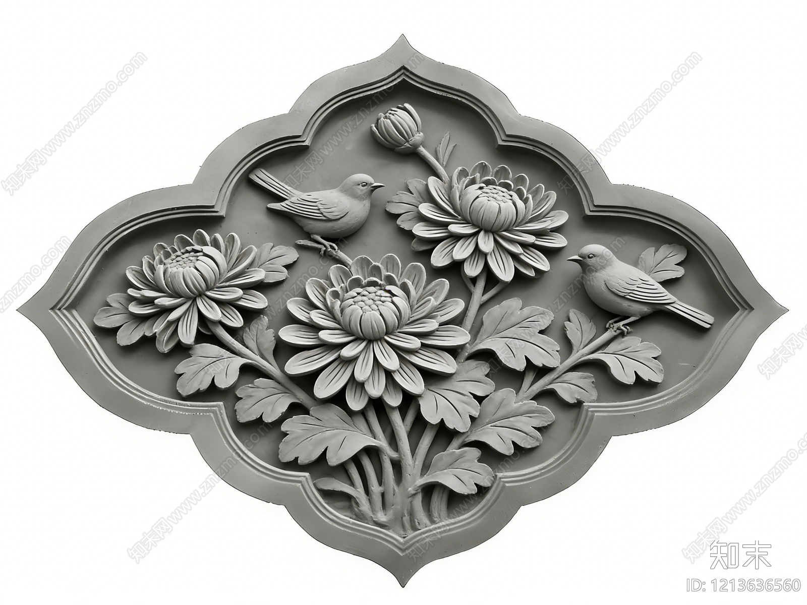 中式石雕贴图下载【ID:1213636560】