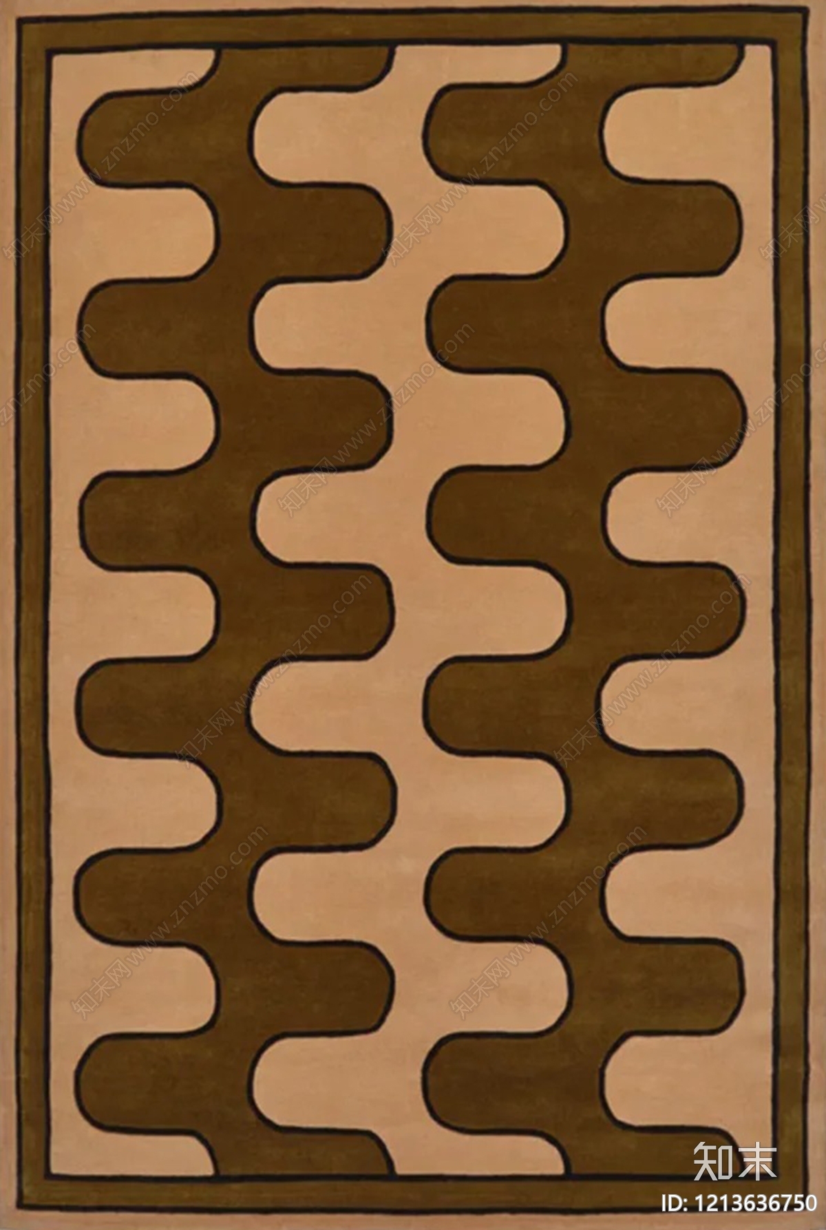 中古几何地毯贴图下载【ID:1213636750】