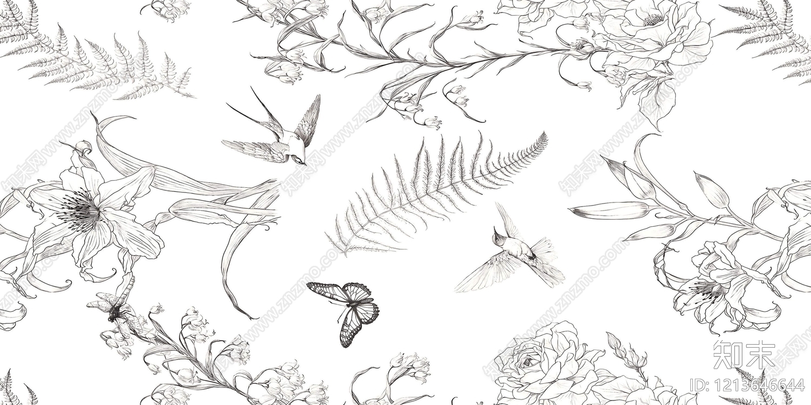 法式拼花砖贴图下载【ID:1213646644】