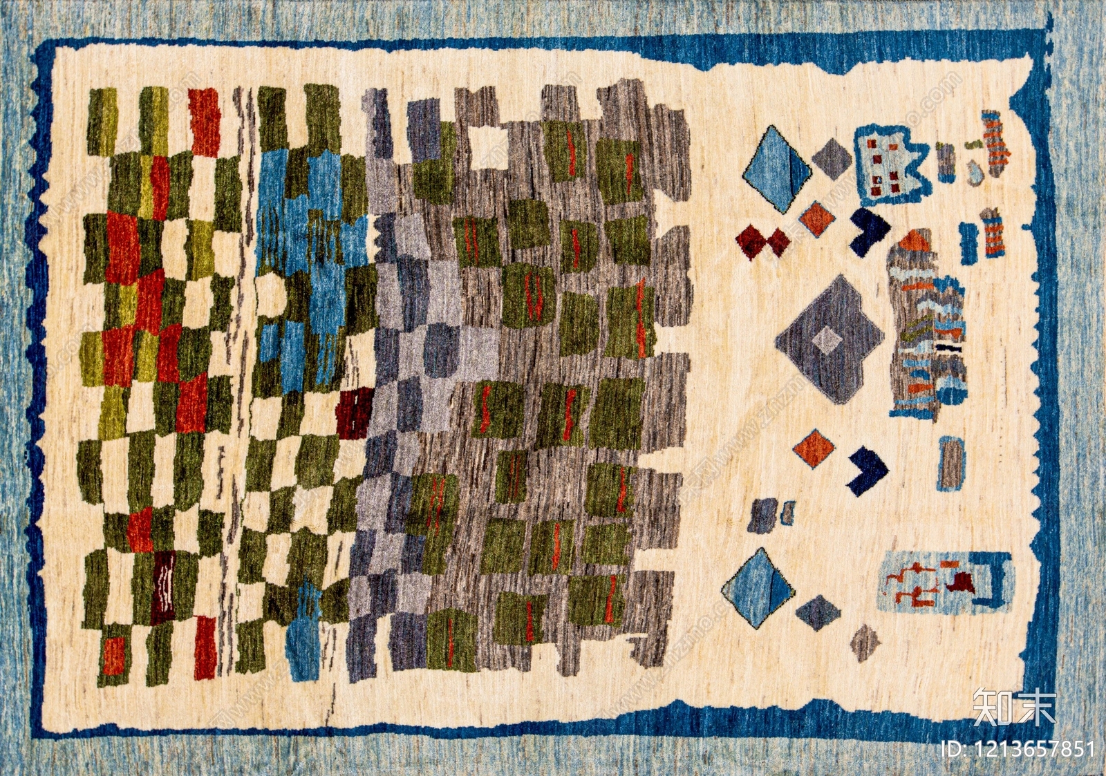 现代格子地毯贴图下载【ID:1213657851】