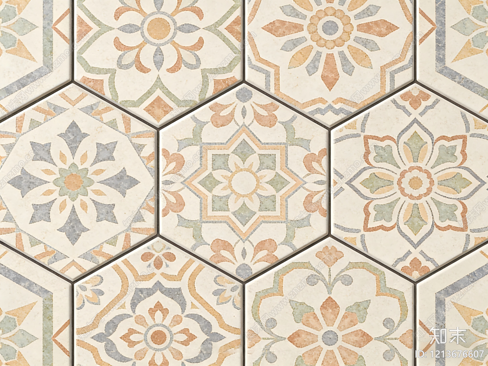 现代花纹砖贴图下载【ID:1213676607】