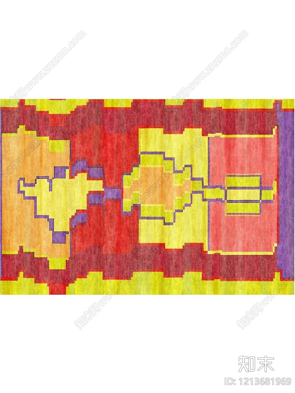 现代格子地毯贴图下载【ID:1213681969】