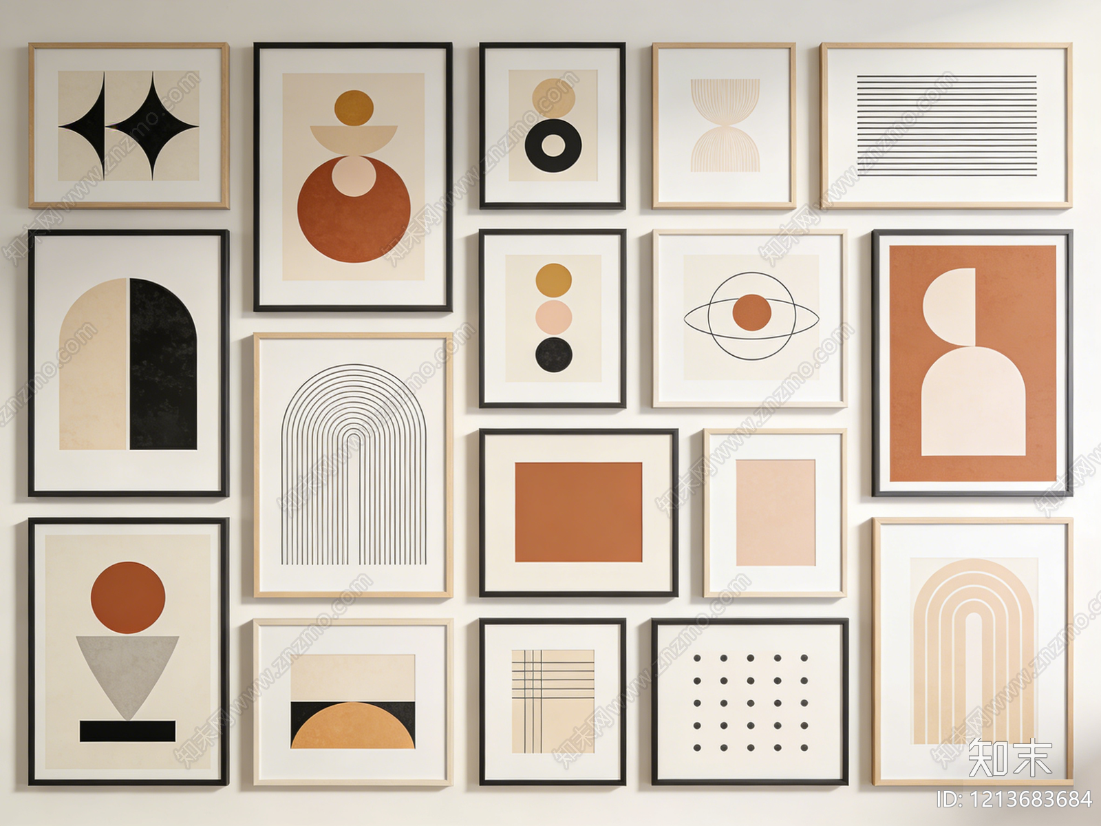 现代抽象画贴图下载【ID:1213683684】