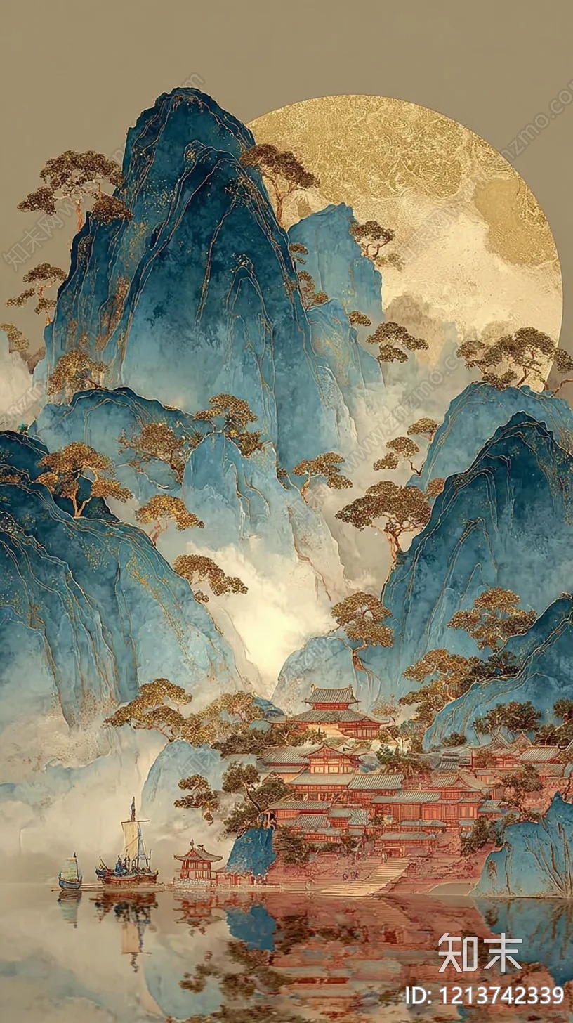 山水贴图下载【ID:1213742339】