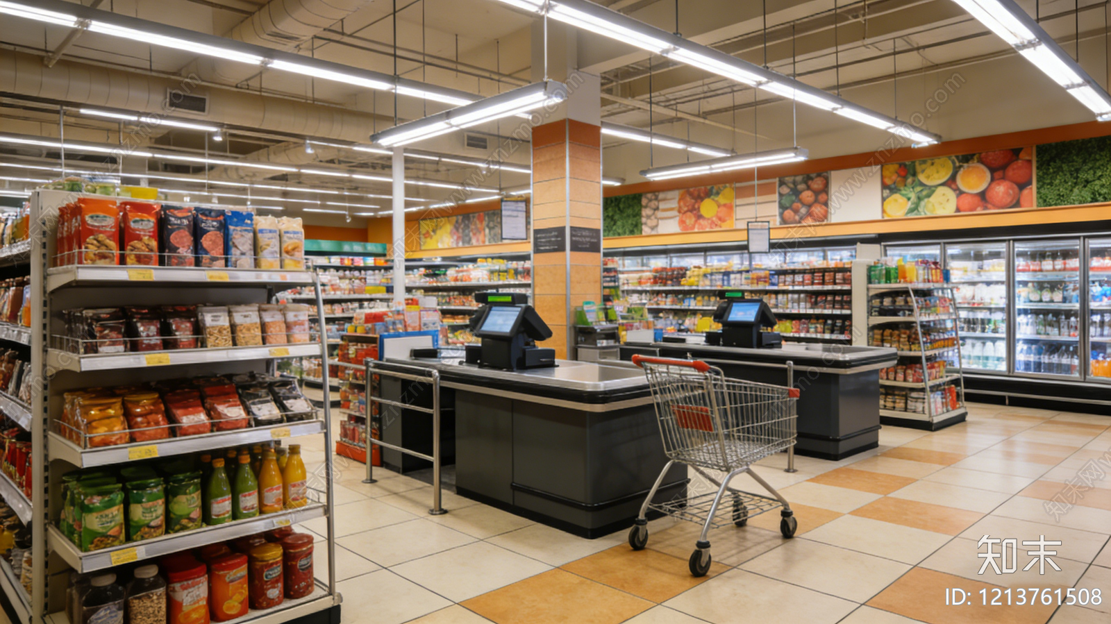 现代商场贴图下载【ID:1213761508】