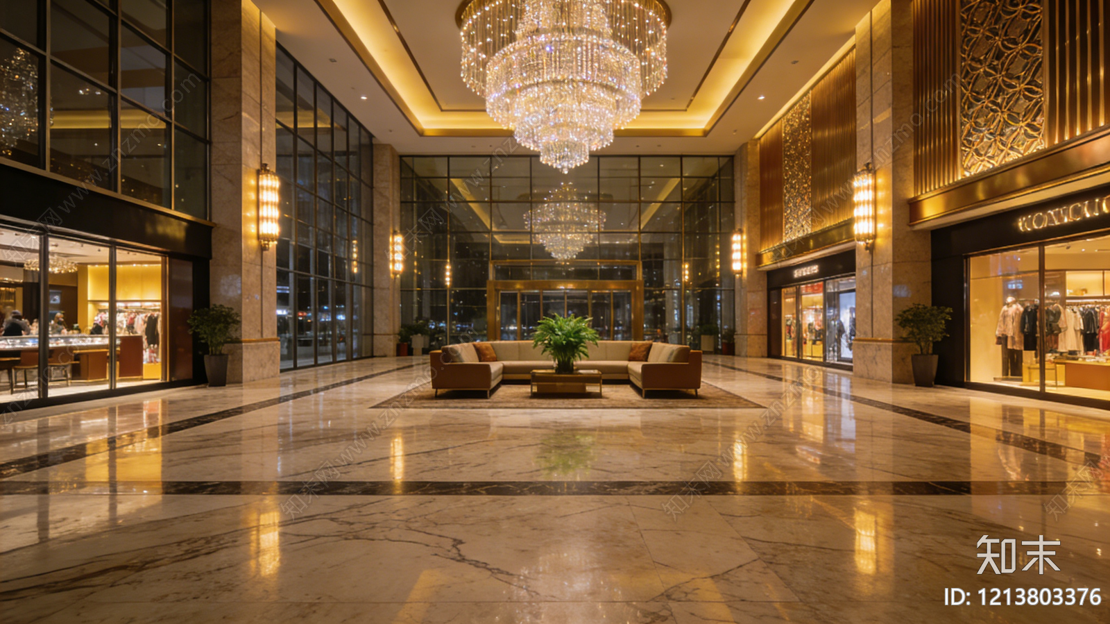 现代商场贴图下载【ID:1213803376】