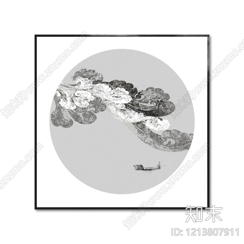 水墨画贴图下载【ID:1213807911】