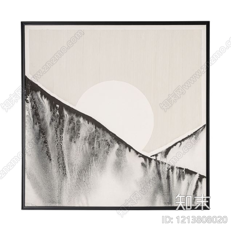 黑白挂画贴图下载【ID:1213808020】