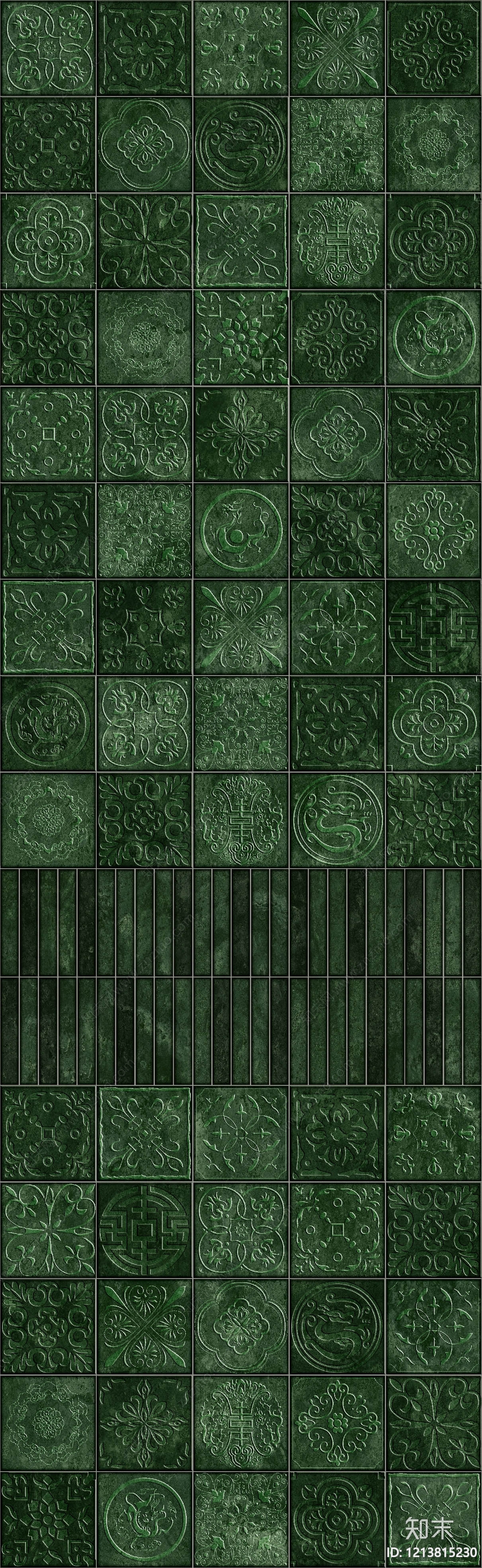 新中式艺术砖贴图下载【ID:1213815230】
