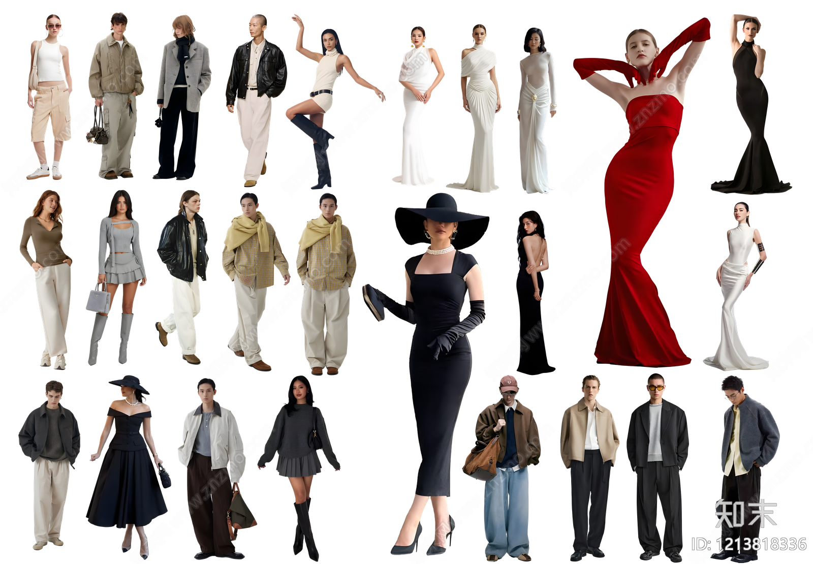 欧式人物剪影贴图下载【ID:1213818336】