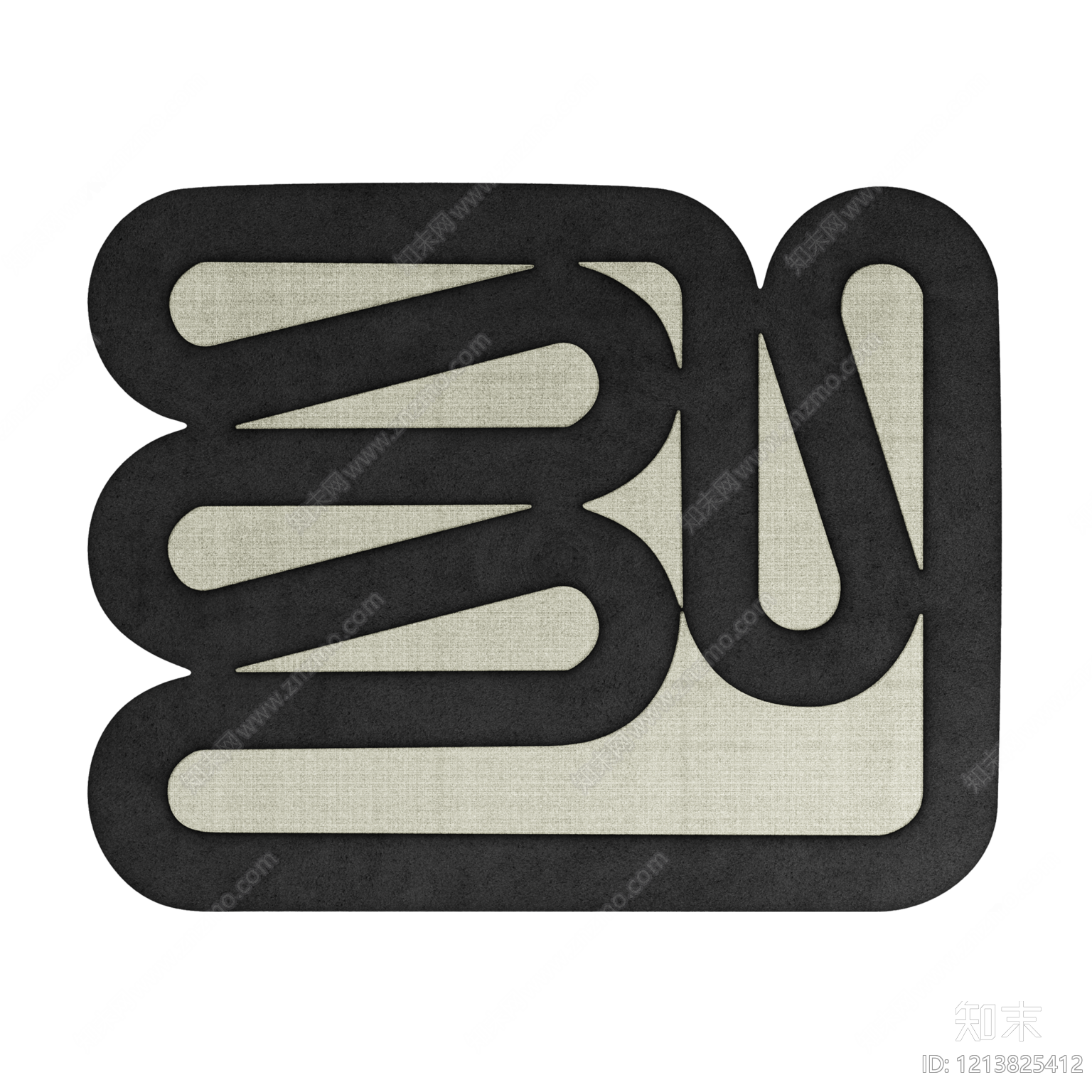 现代格子地毯贴图下载【ID:1213825412】