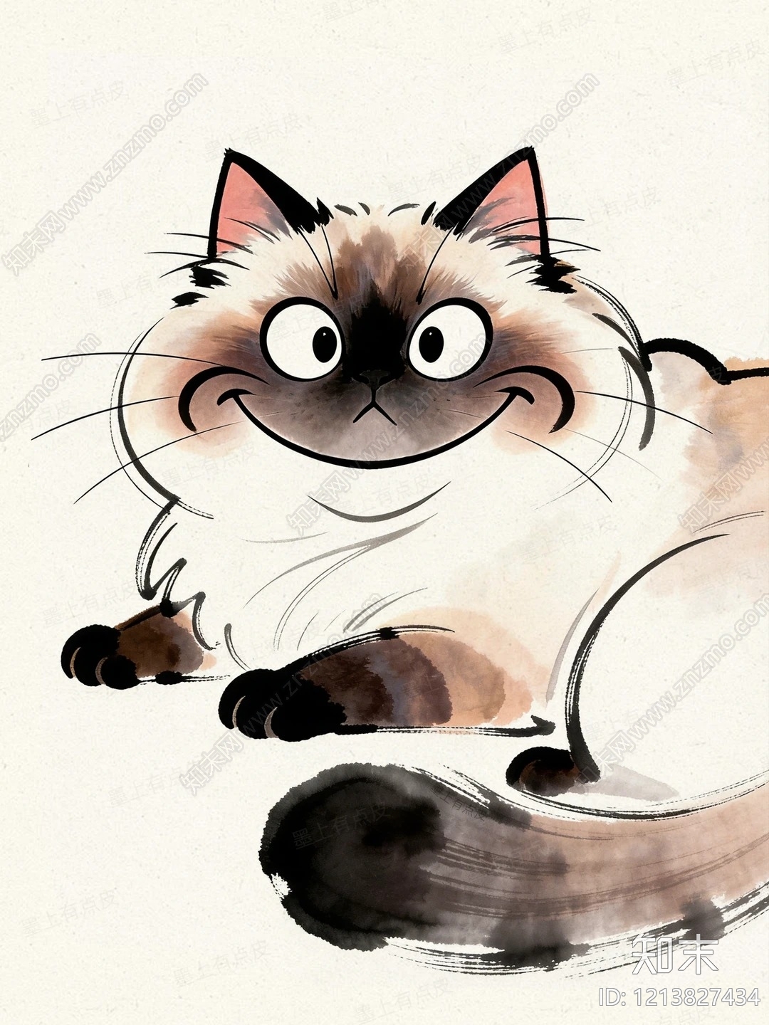 水墨画贴图下载【ID:1213827434】