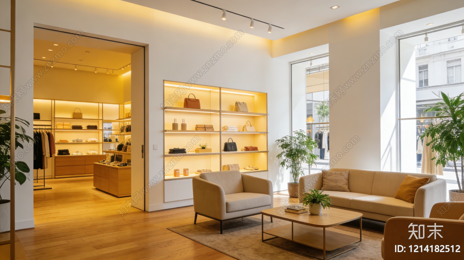 现代商铺贴图下载【ID:1214182512】