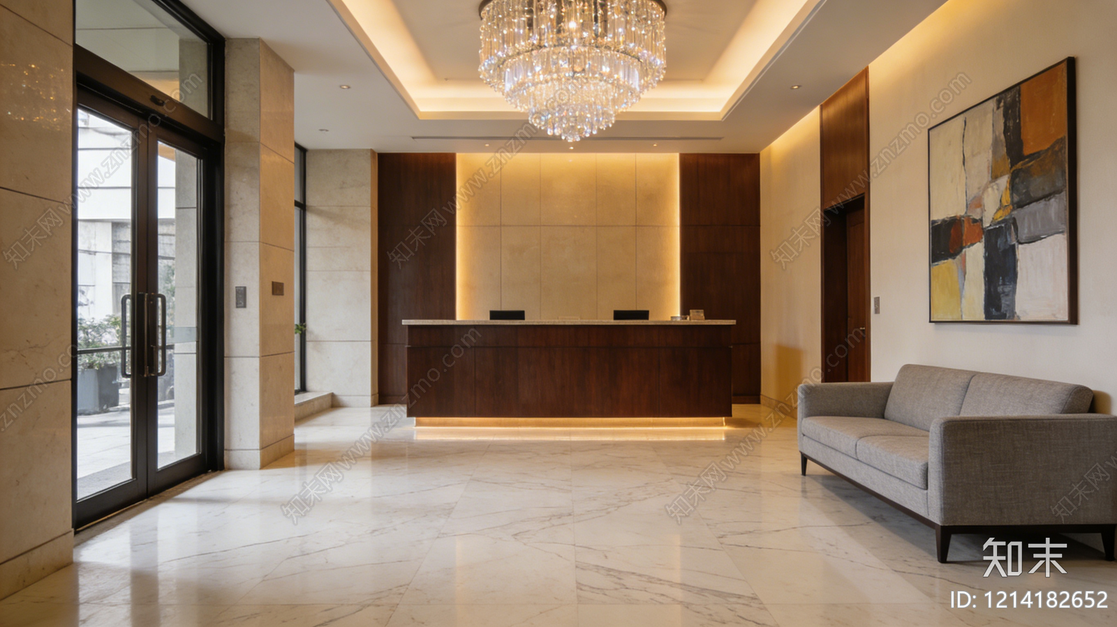 现代酒店贴图下载【ID:1214182652】