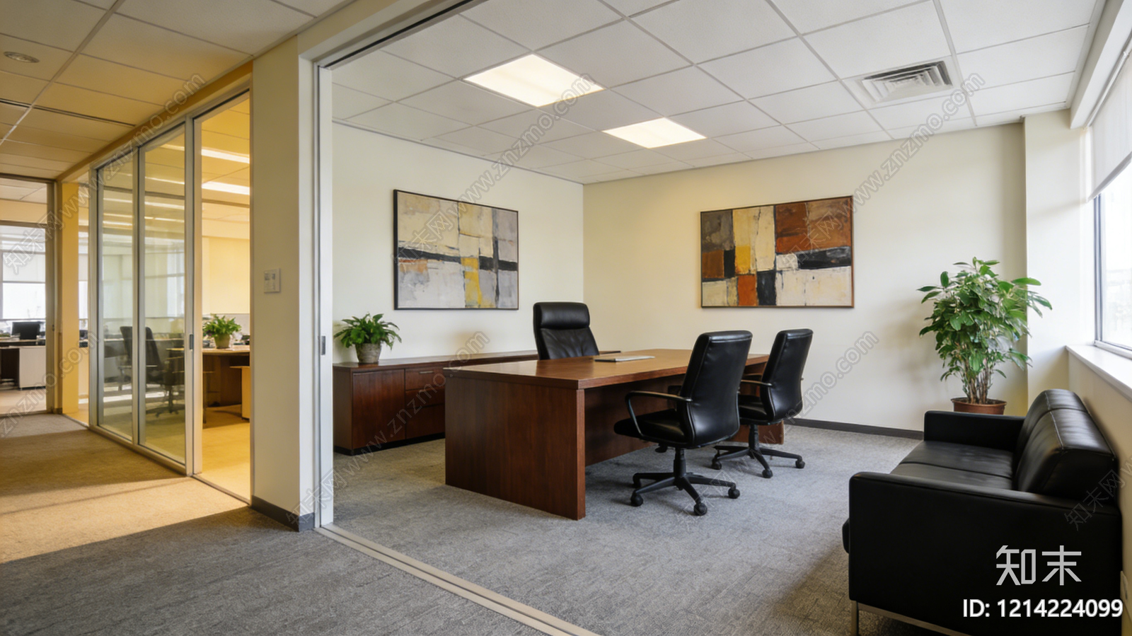 现代办公室贴图下载【ID:1214224099】