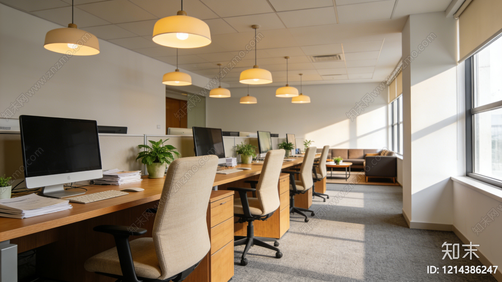 现代办公室贴图下载【ID:1214386247】