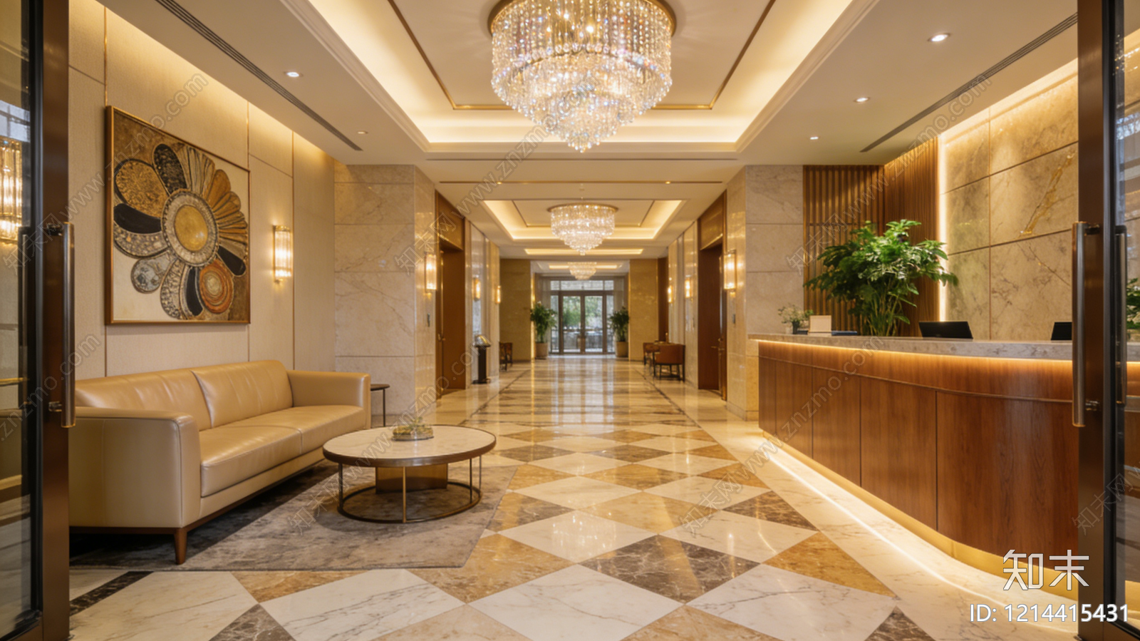 现代酒店贴图下载【ID:1214415431】