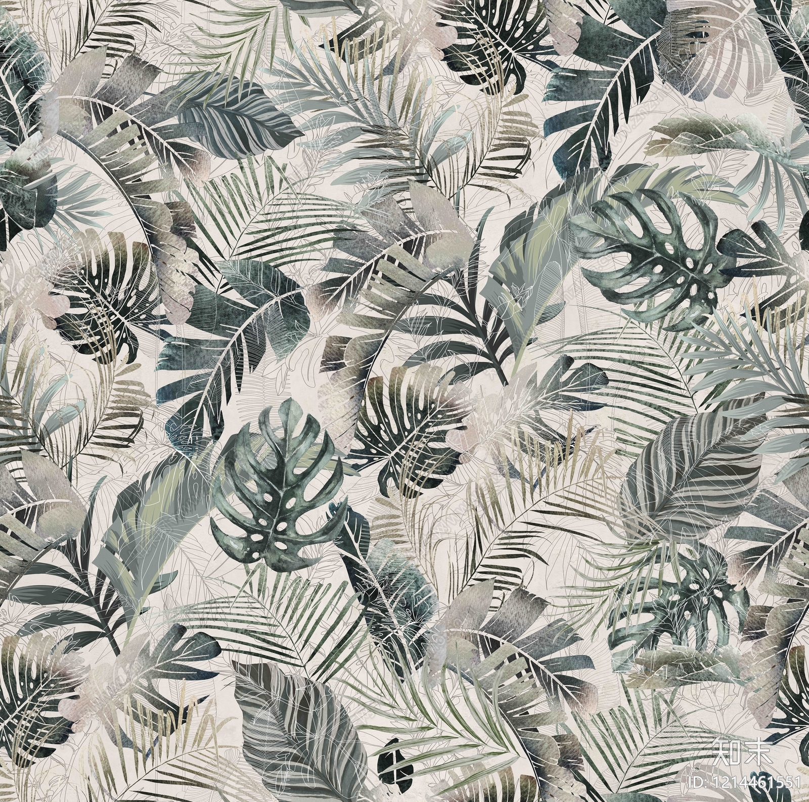 法式花纹壁纸贴图下载【ID:1214461551】