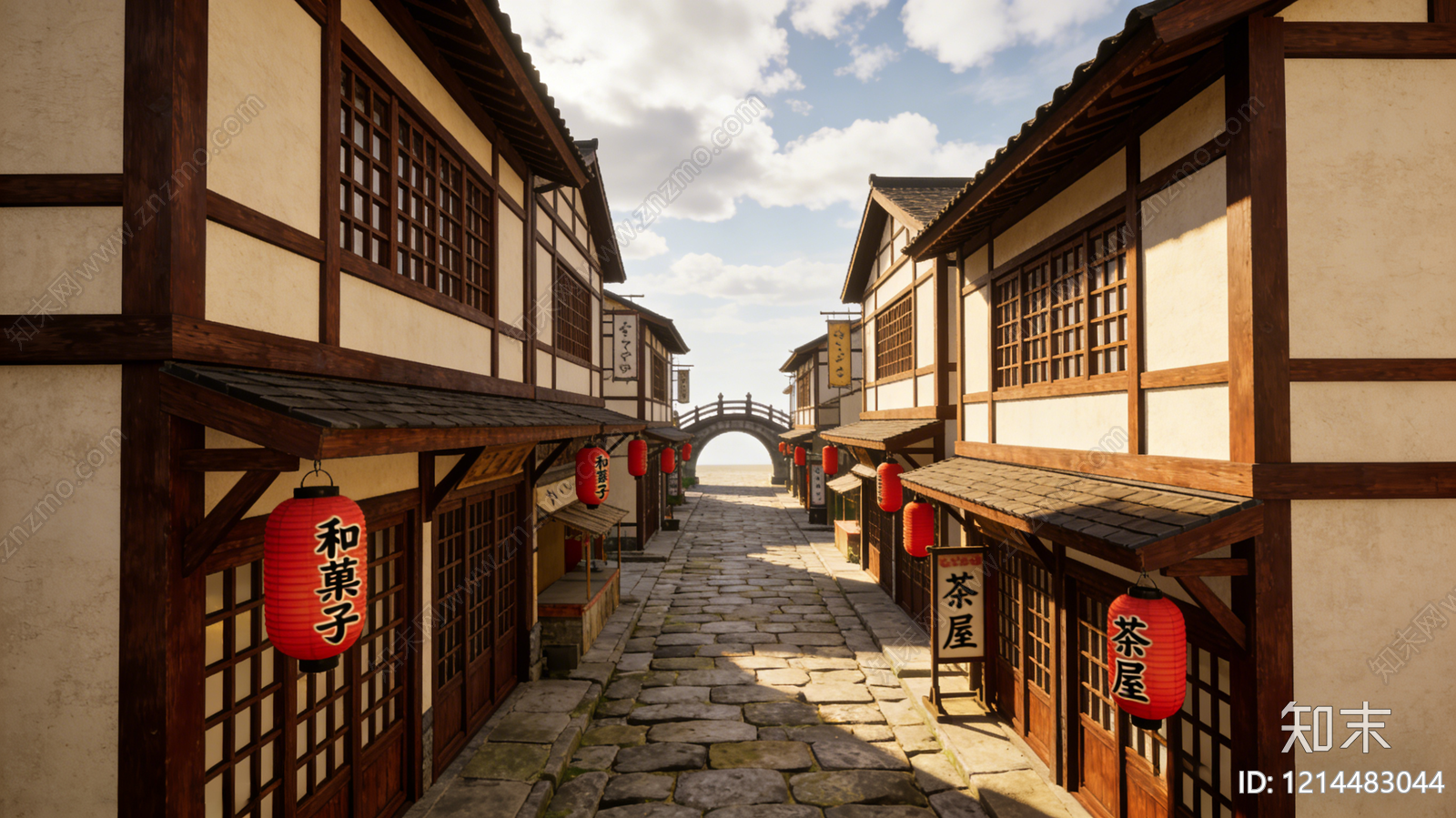 现代街道外景贴图下载【ID:1214483044】