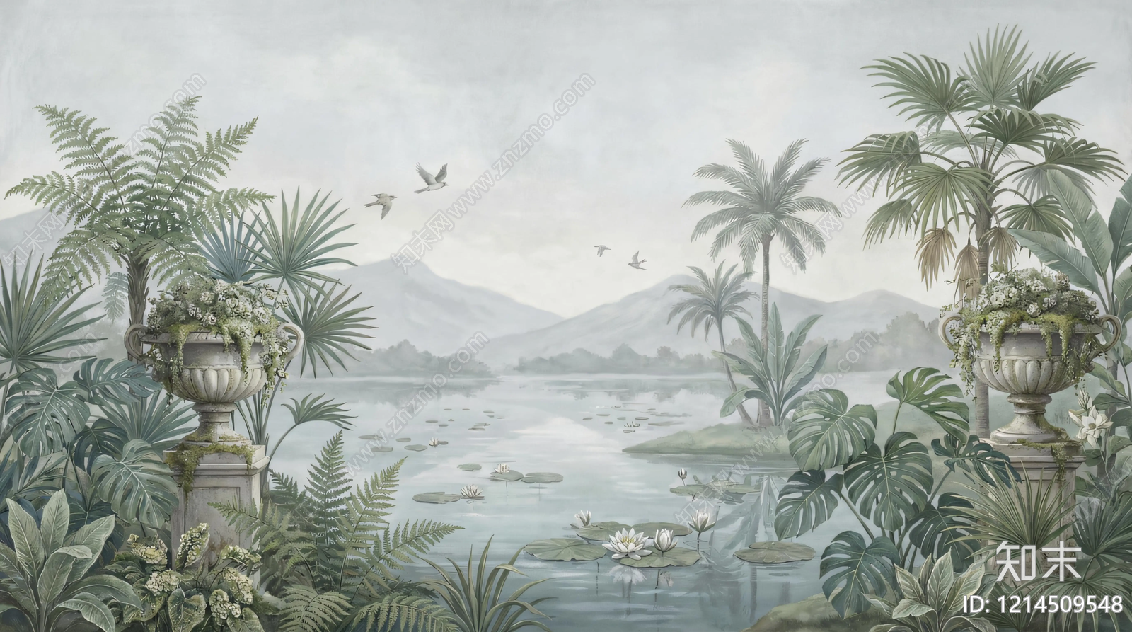 法式壁画贴图下载【ID:1214509548】