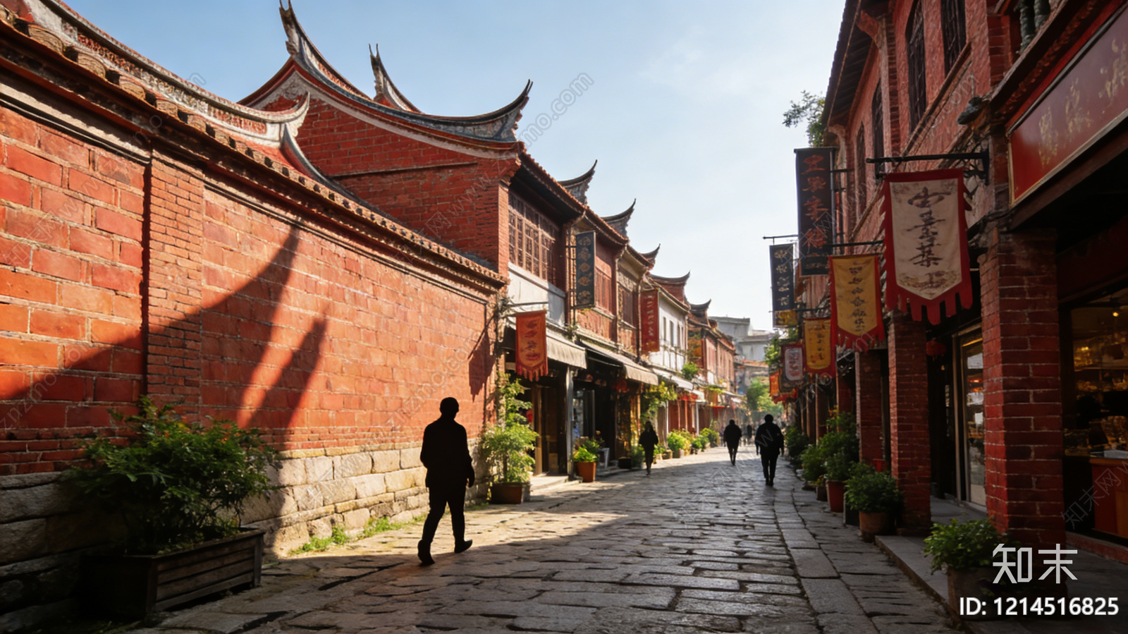 现代街道外景贴图下载【ID:1214516825】