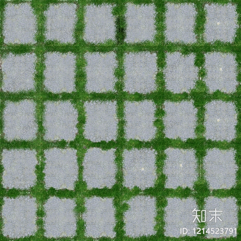 现代植草砖贴图下载【ID:1214523791】