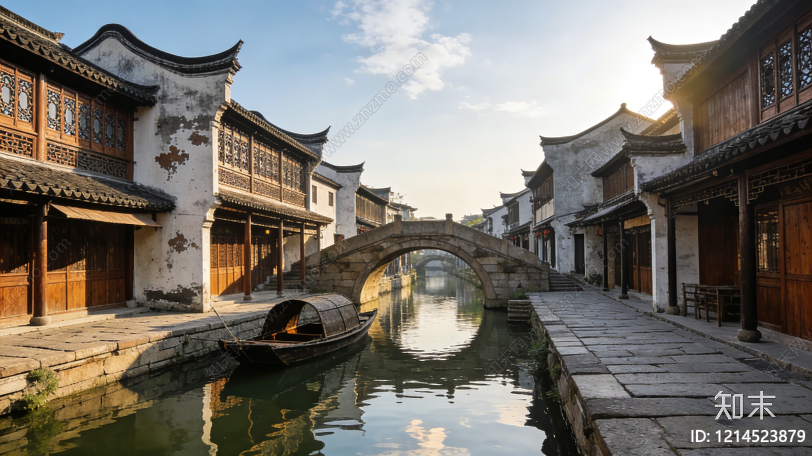 中式街道外景贴图下载【ID:1214523879】