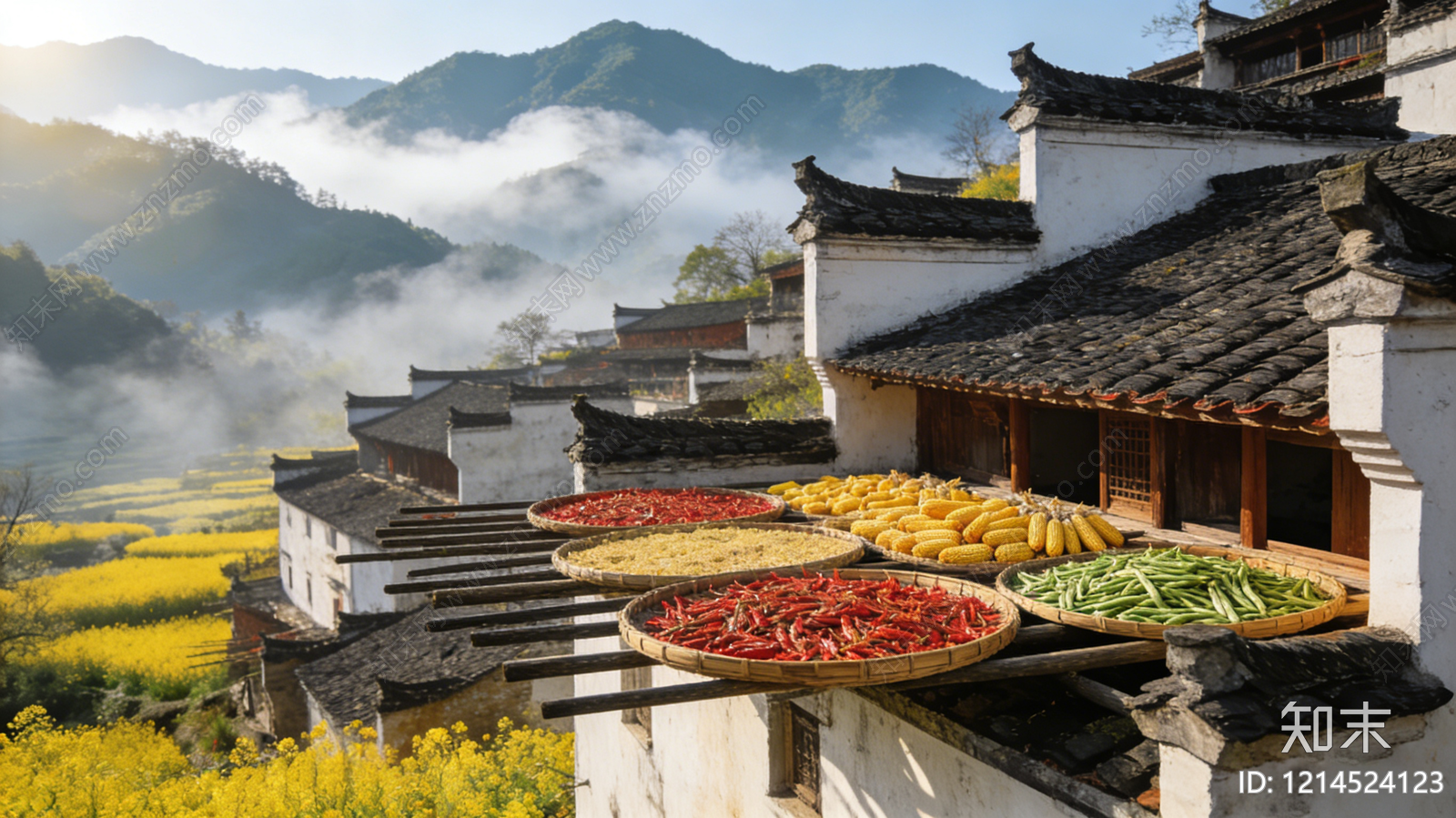 现代乡村贴图下载【ID:1214524123】