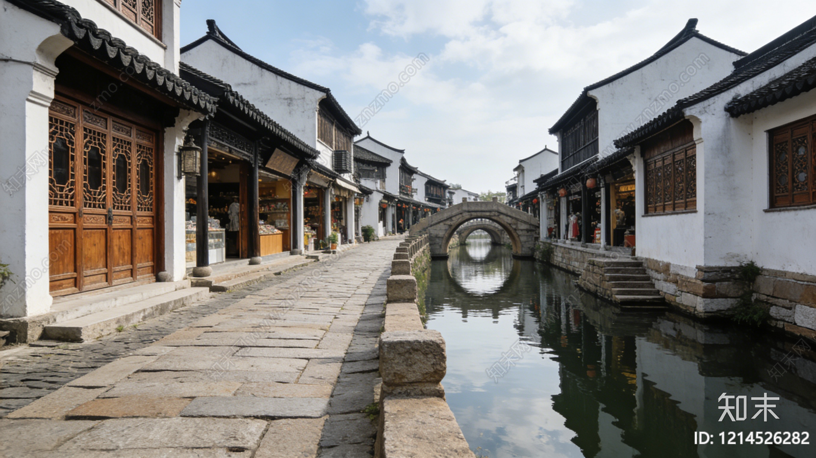 中式街道外景贴图下载【ID:1214526282】