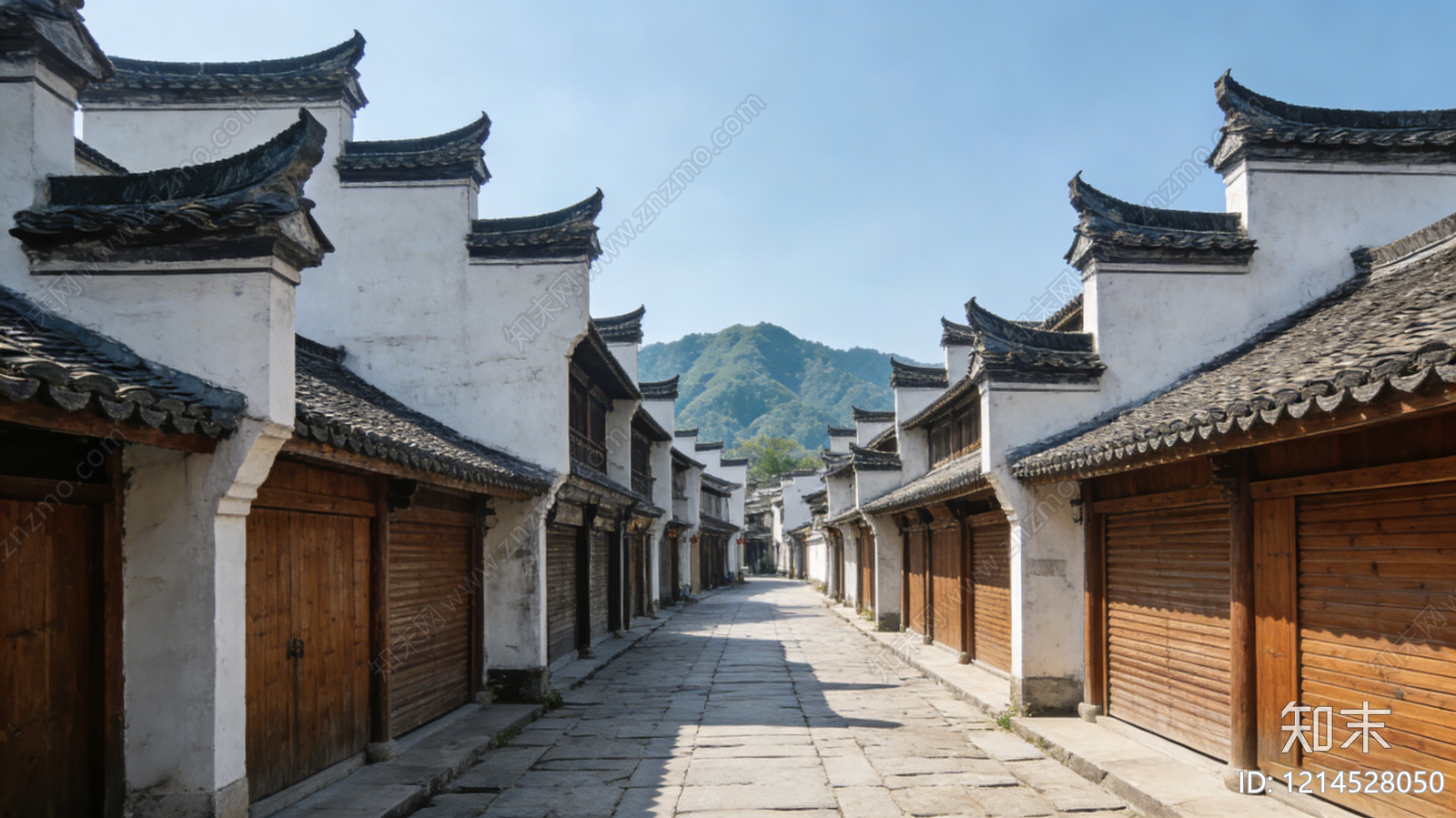 中式街道外景贴图下载【ID:1214528050】