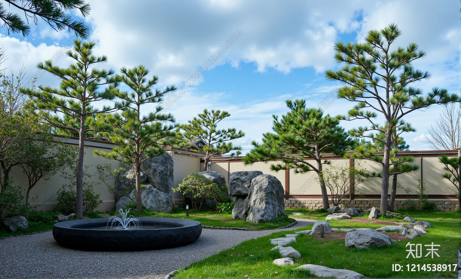 现代小区外景贴图下载【ID:1214538917】