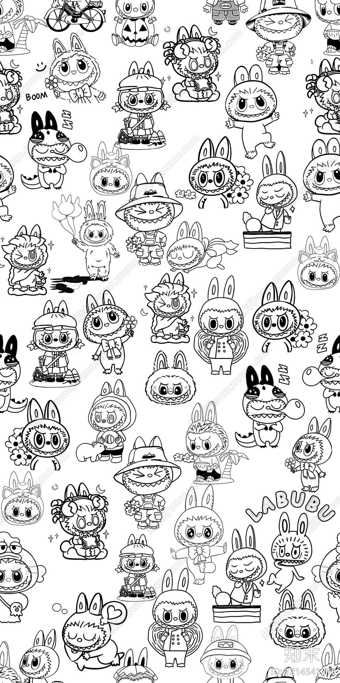 现代黑白挂画贴图下载【ID:1214541216】