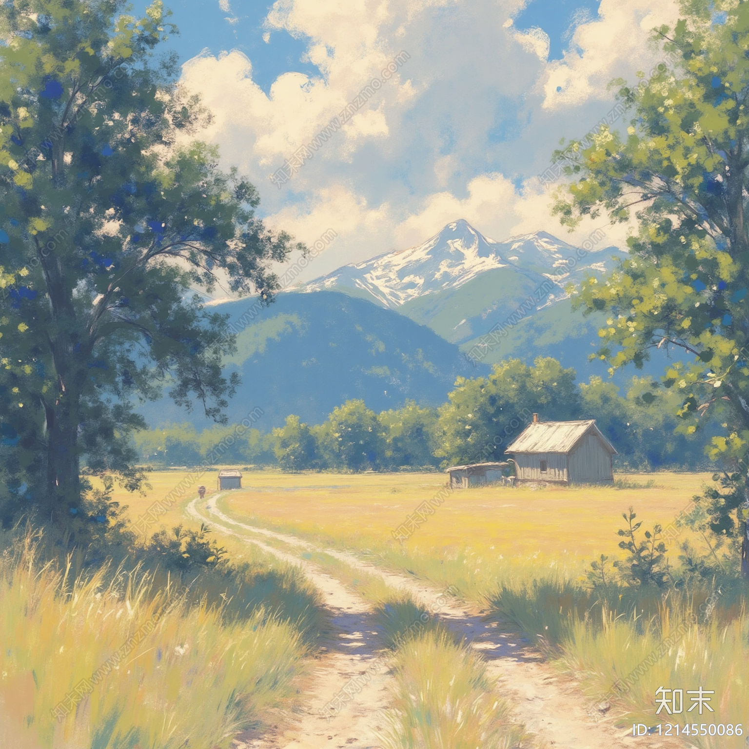 现代油画贴图下载【ID:1214550086】