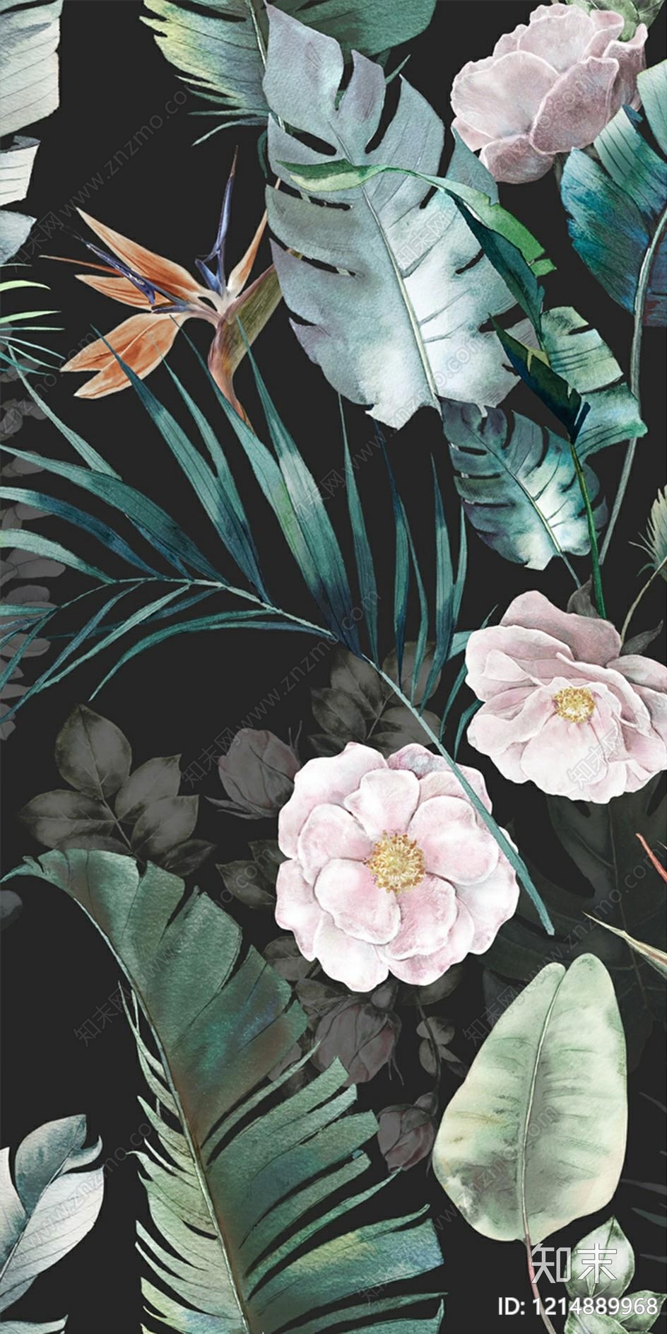 意式花纹壁纸贴图下载【ID:1214889968】