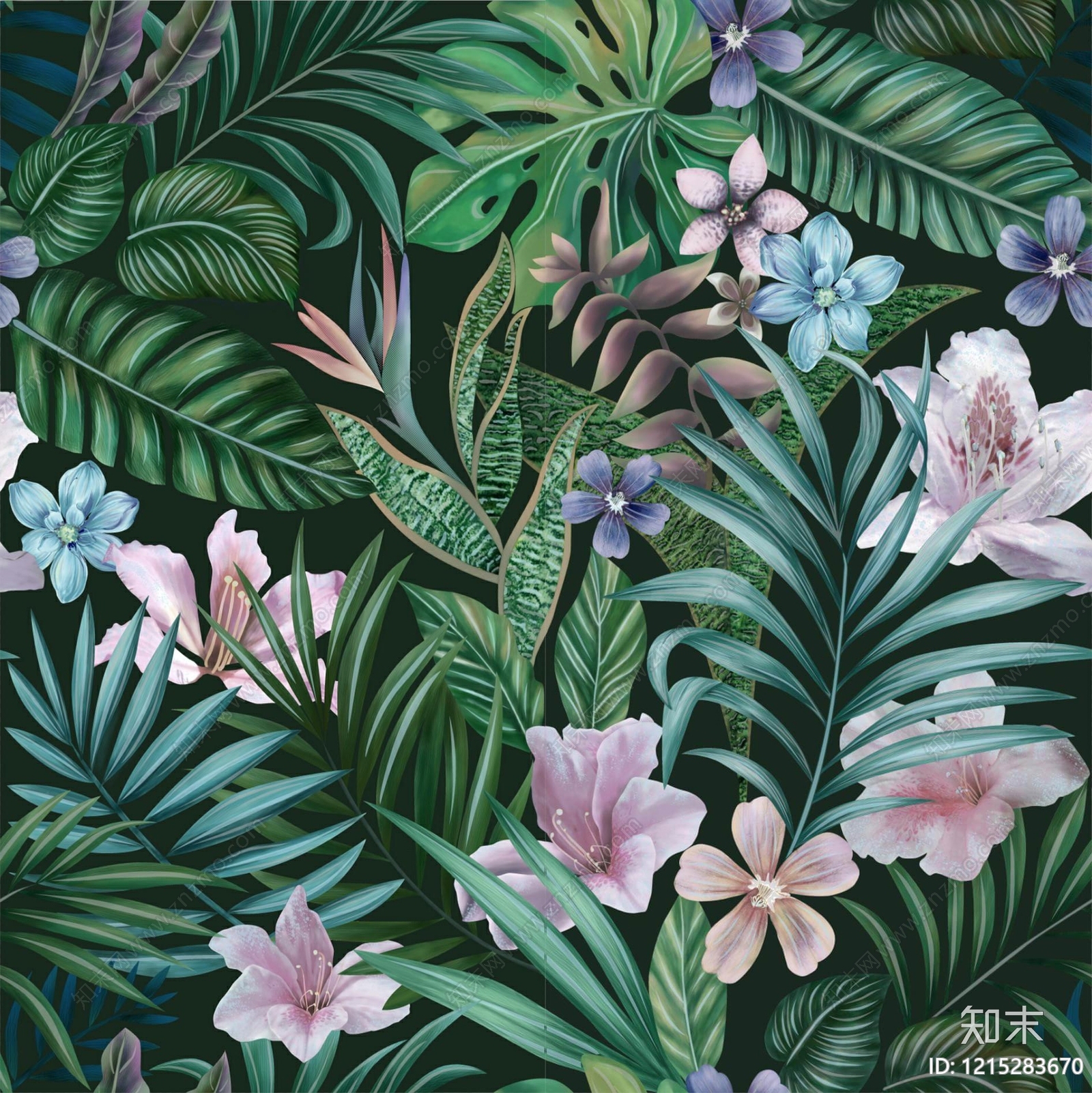 法式水彩背景贴图下载【ID:1215283670】