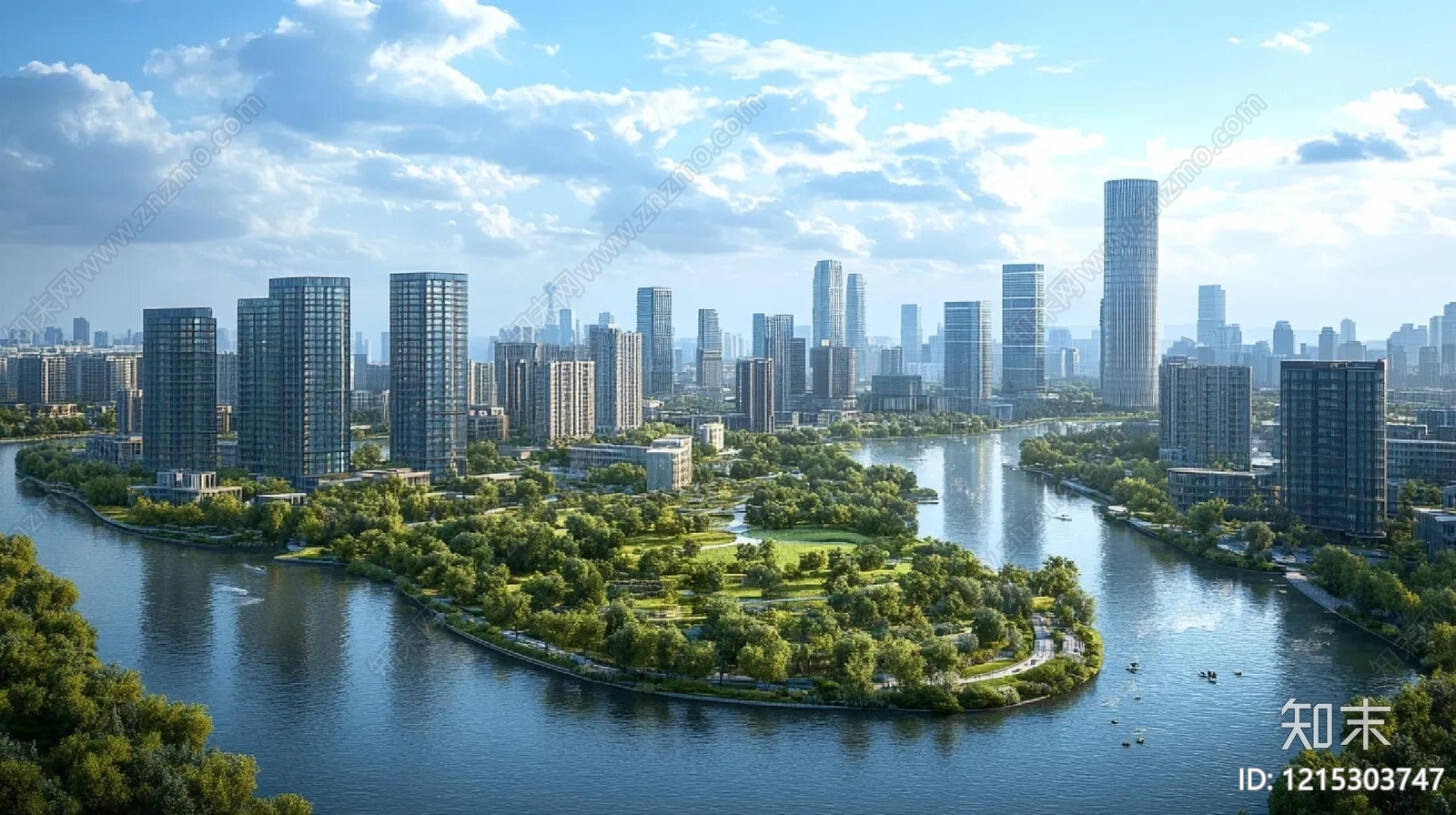 现代城市背景贴图下载【ID:1215303747】