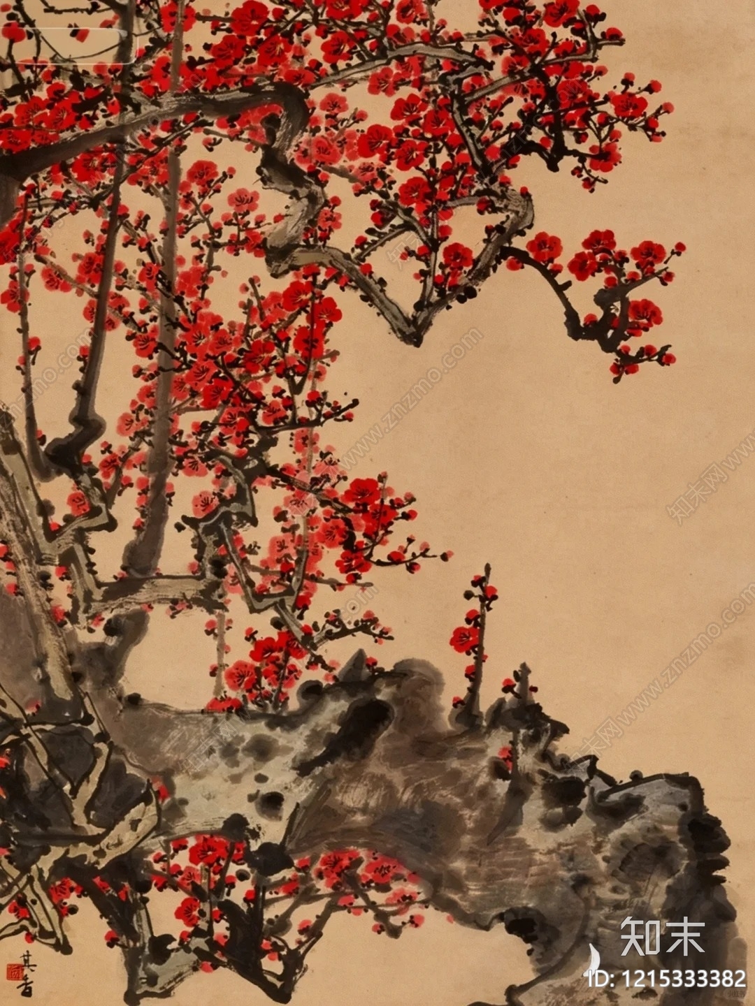 水墨画贴图下载【ID:1215333382】