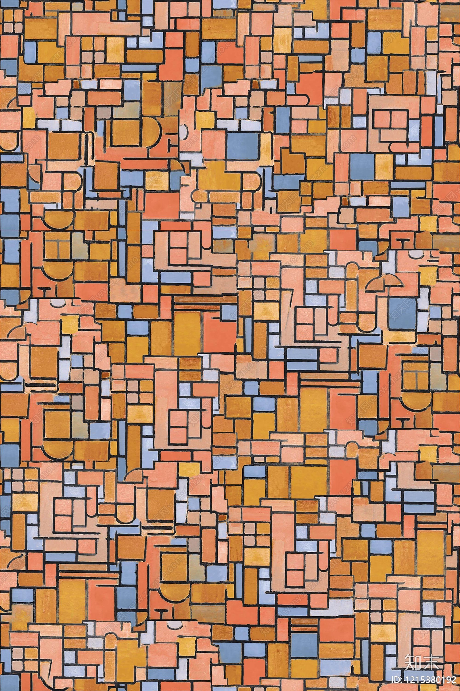 现代抽象画贴图下载【ID:1215380192】