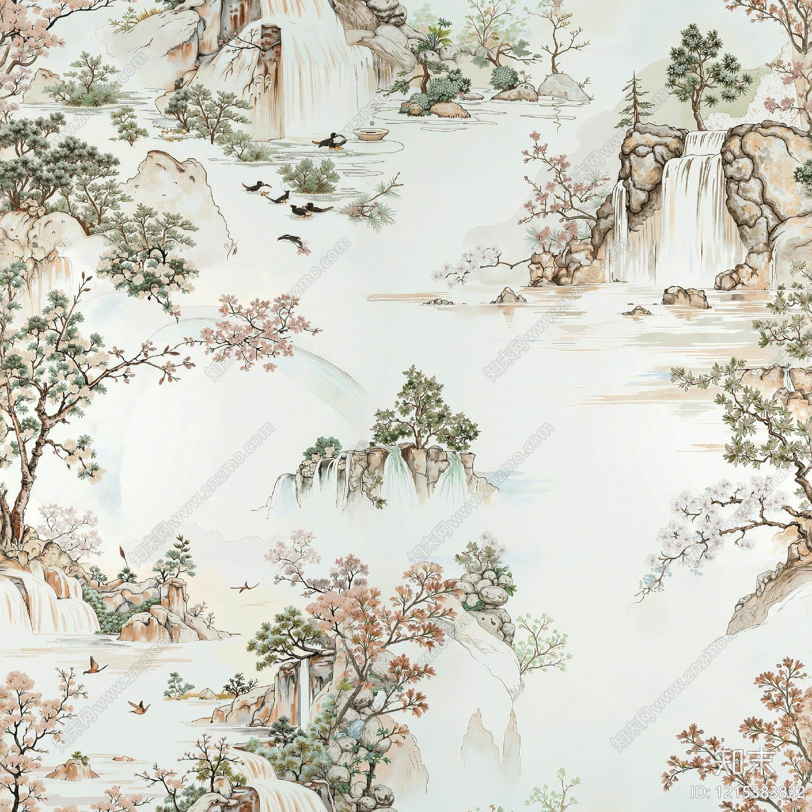 新中式其他壁纸贴图下载【ID:1215383832】