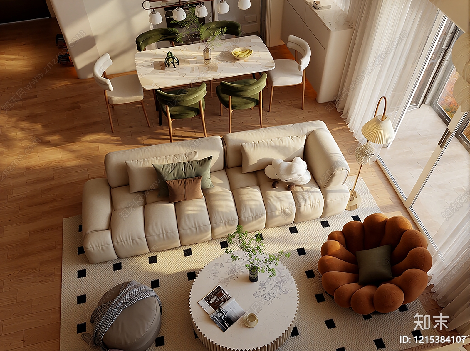 客厅贴图下载【ID:1215384107】