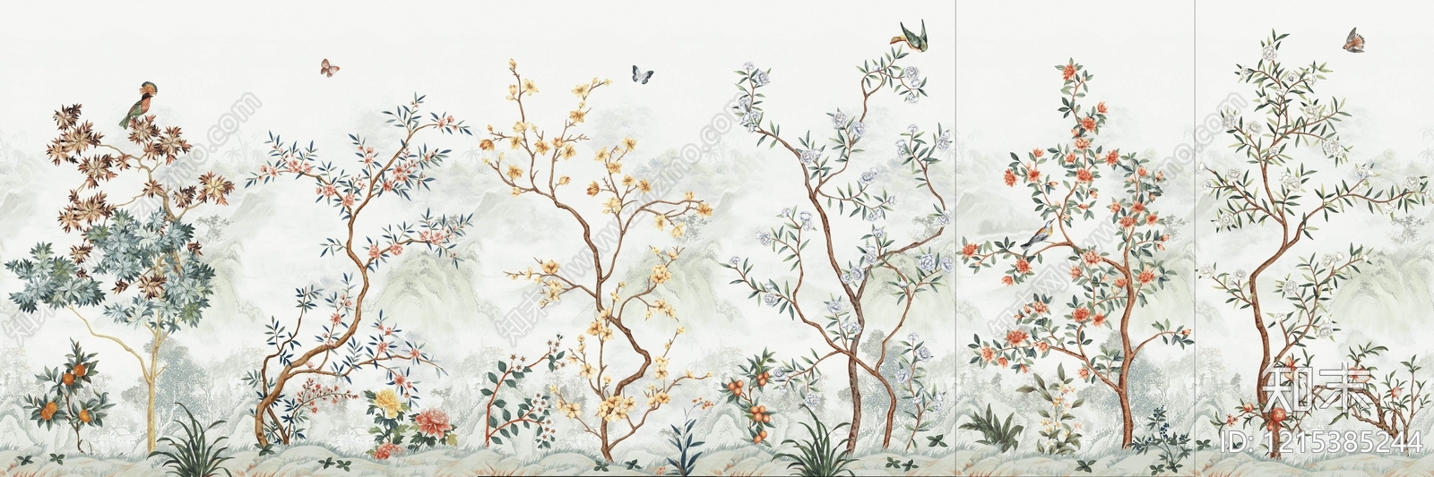 新中式艺术砖贴图下载【ID:1215385244】