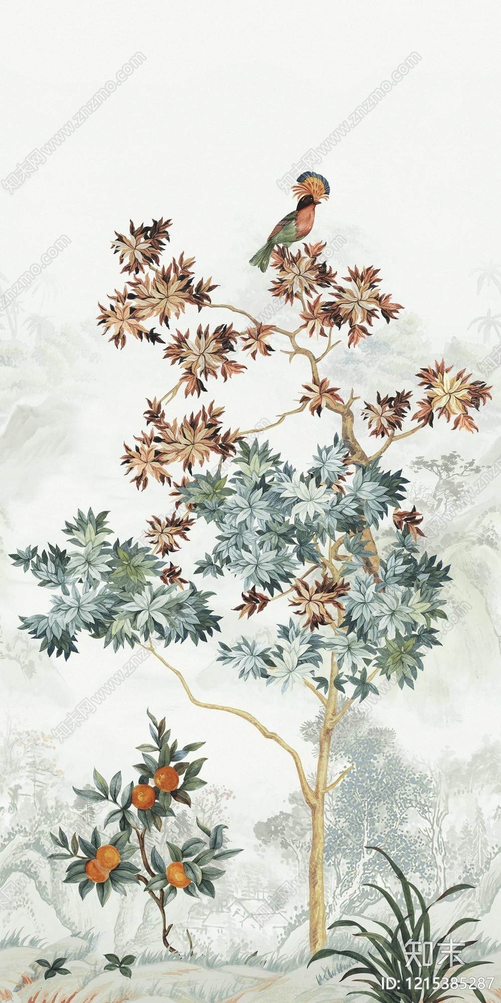 新中式装饰画贴图下载【ID:1215385287】