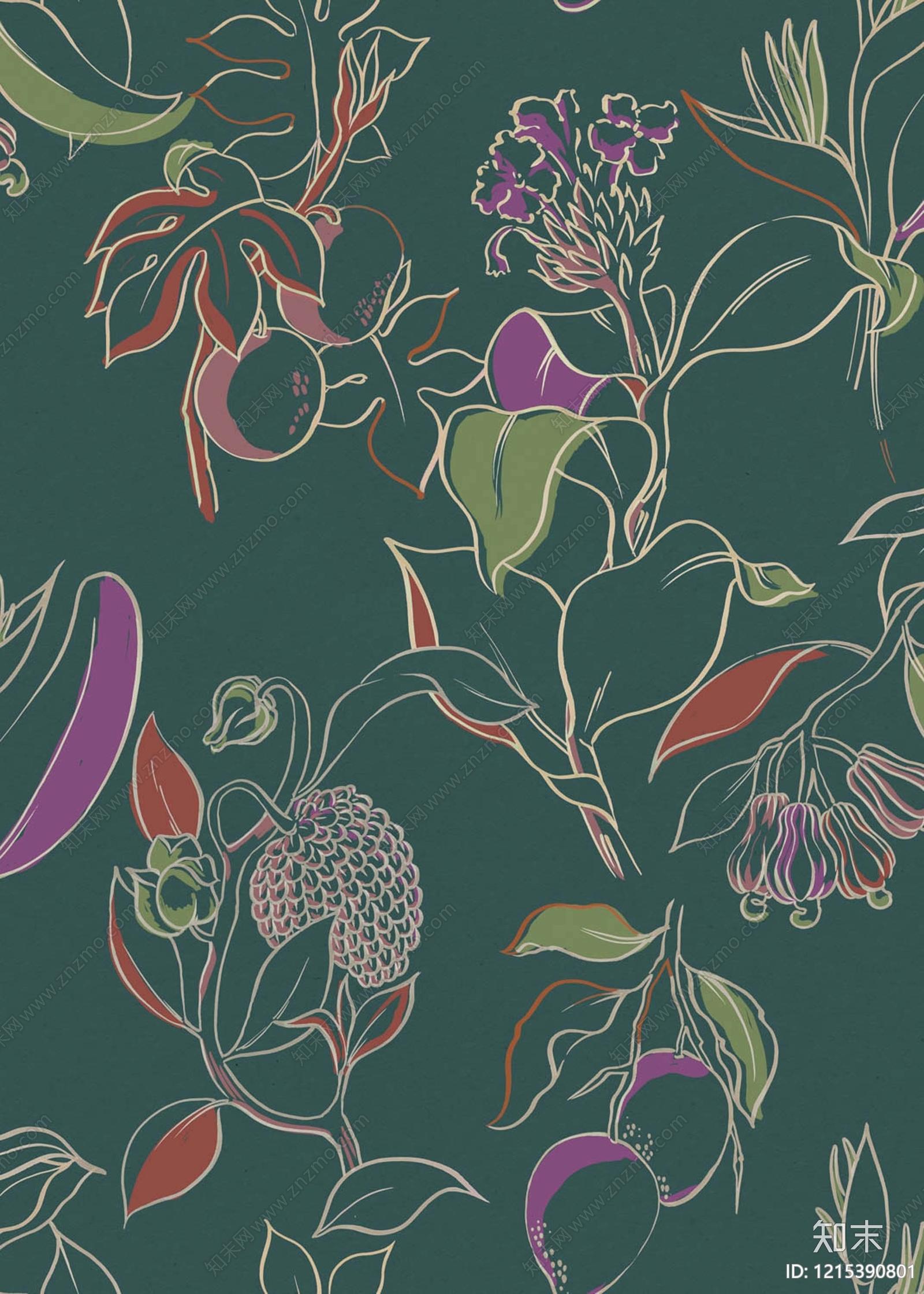 新中式传统纹样贴图下载【ID:1215390801】