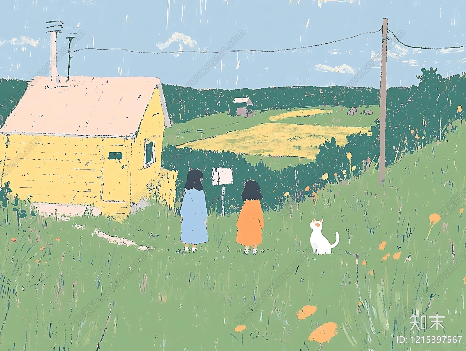 日式农田贴图下载【ID:1215397567】