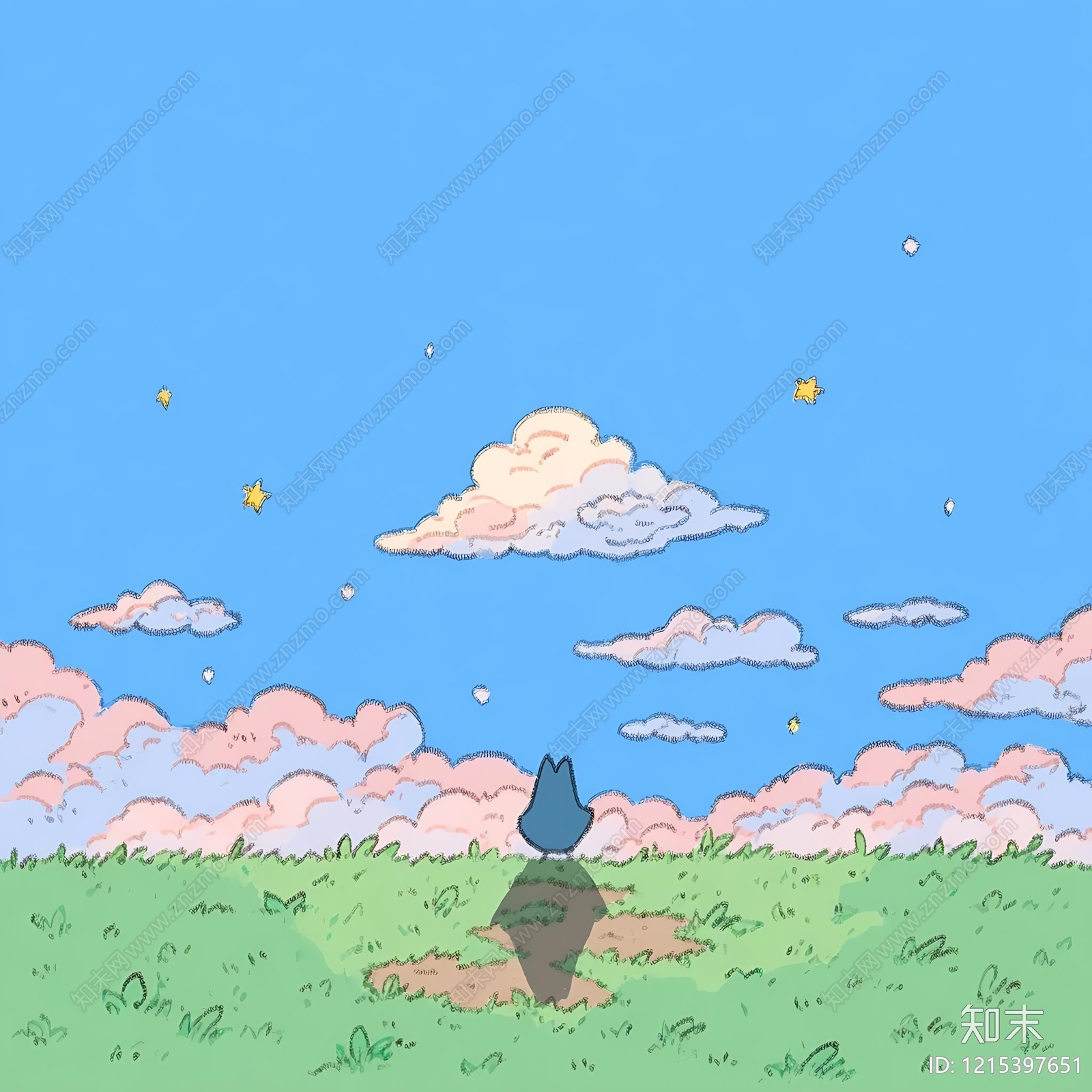 日式云层贴图下载【ID:1215397651】