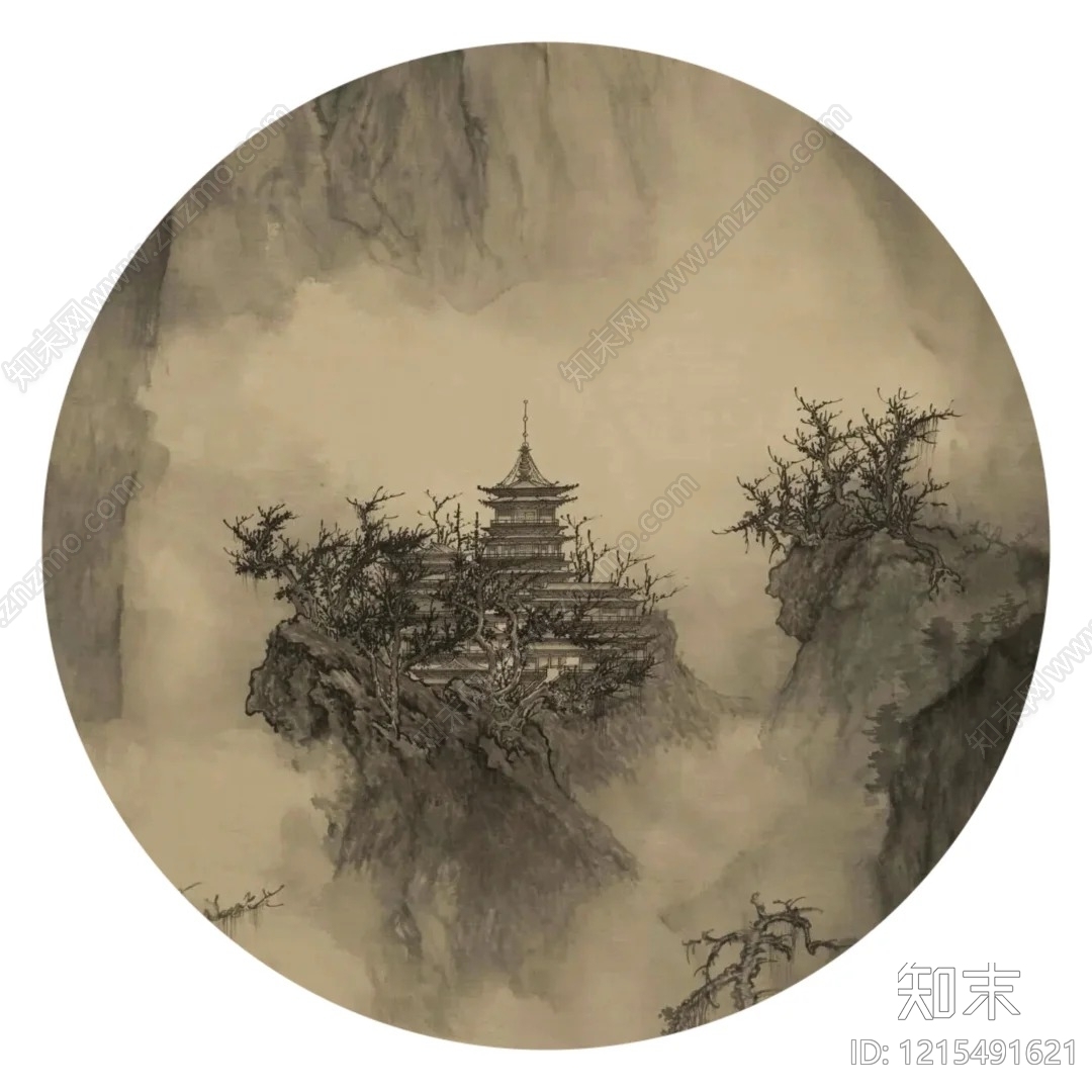 山水贴图下载【ID:1215491621】