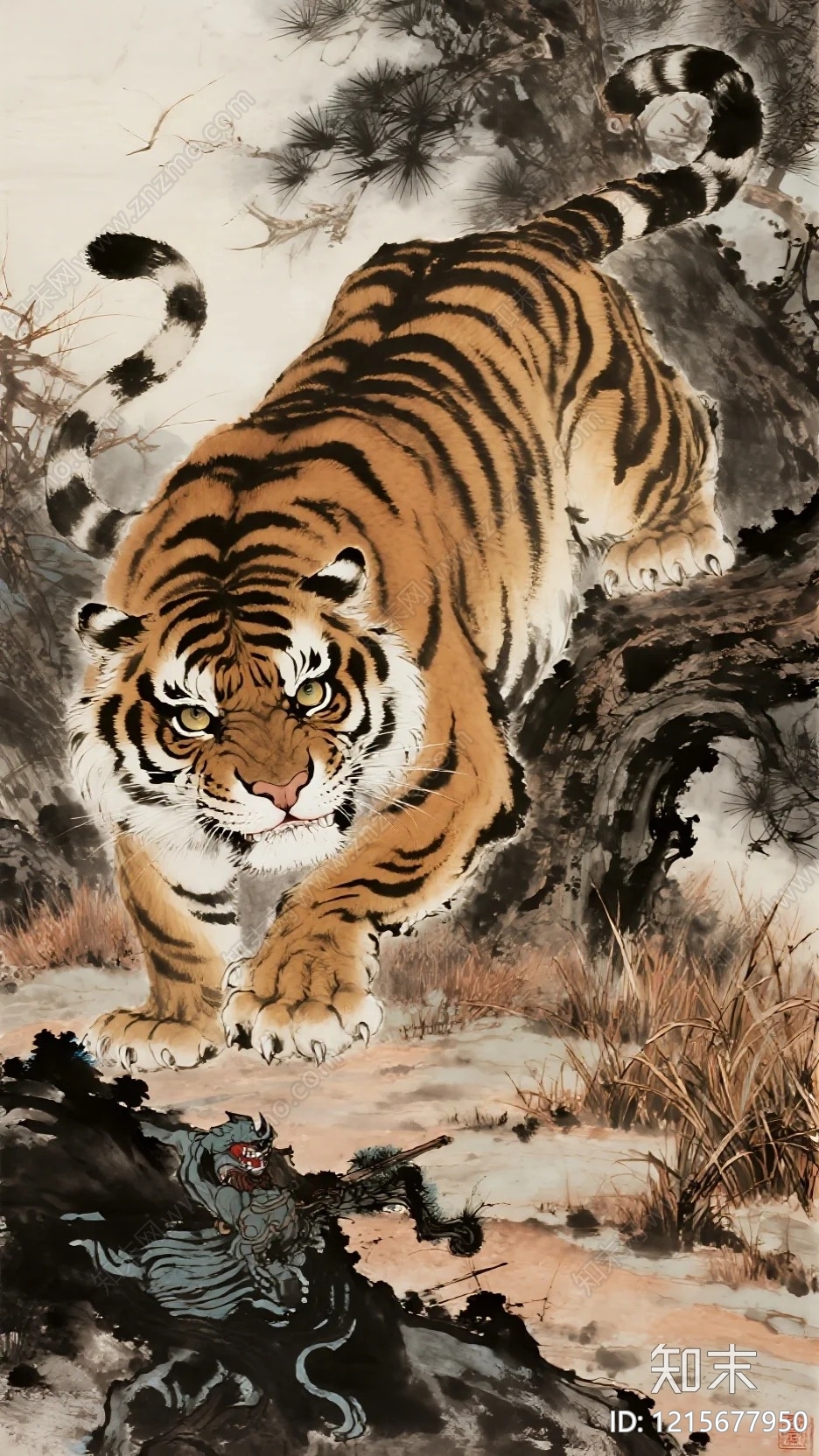 水墨画贴图下载【ID:1215677950】