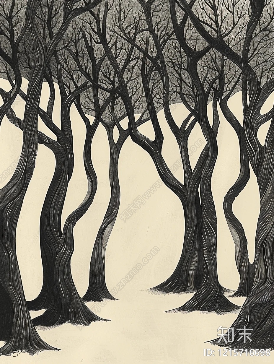 黑白挂画贴图下载【ID:1215716698】