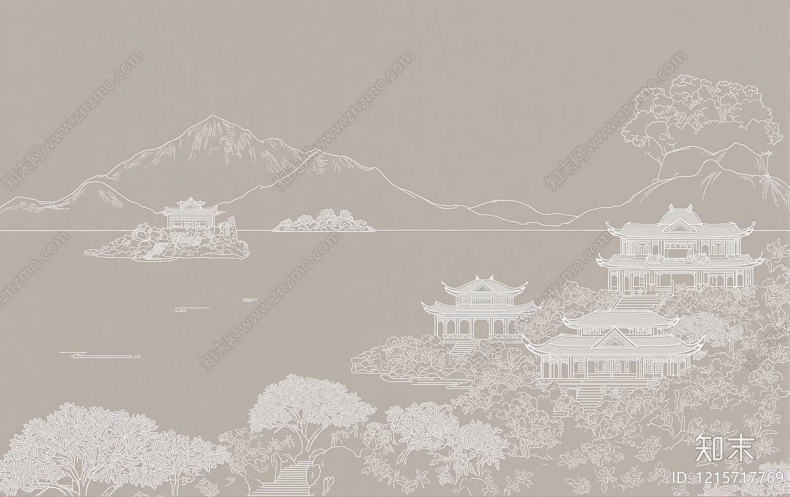 新中式其他壁纸贴图下载【ID:1215717769】