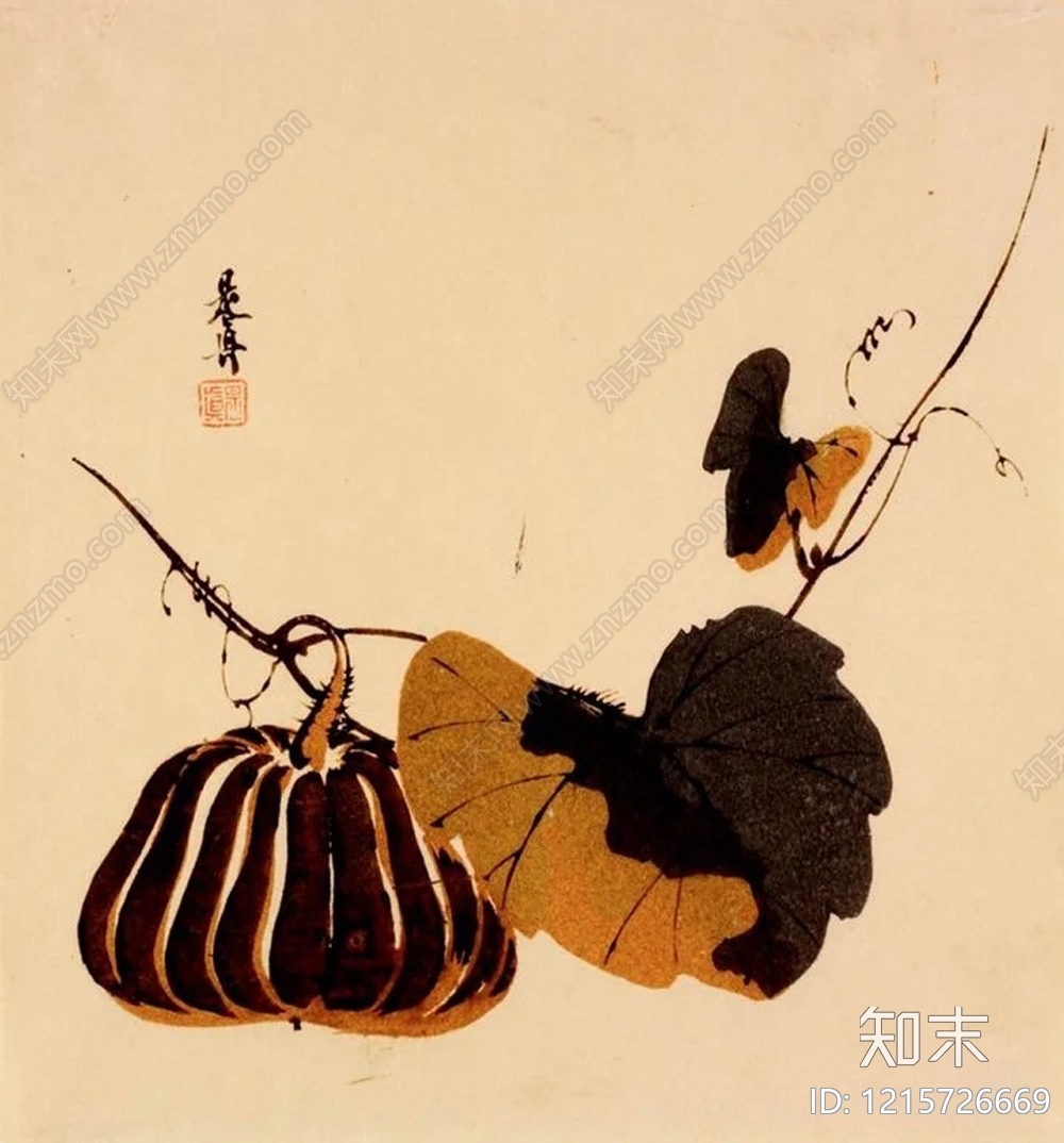 水墨画贴图下载【ID:1215726669】